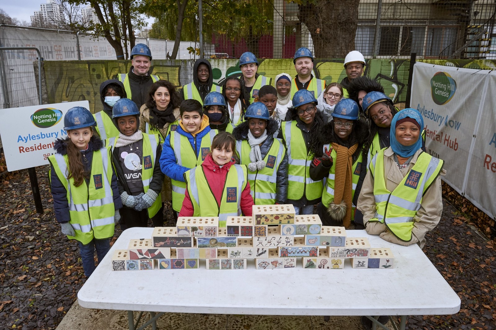 Young people create brick designs for new homes Picture 1